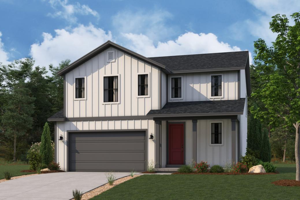 Lanner Plan, Modern Farmhouse Elevation:Lanner Plan, Modern Farmhouse Elevation