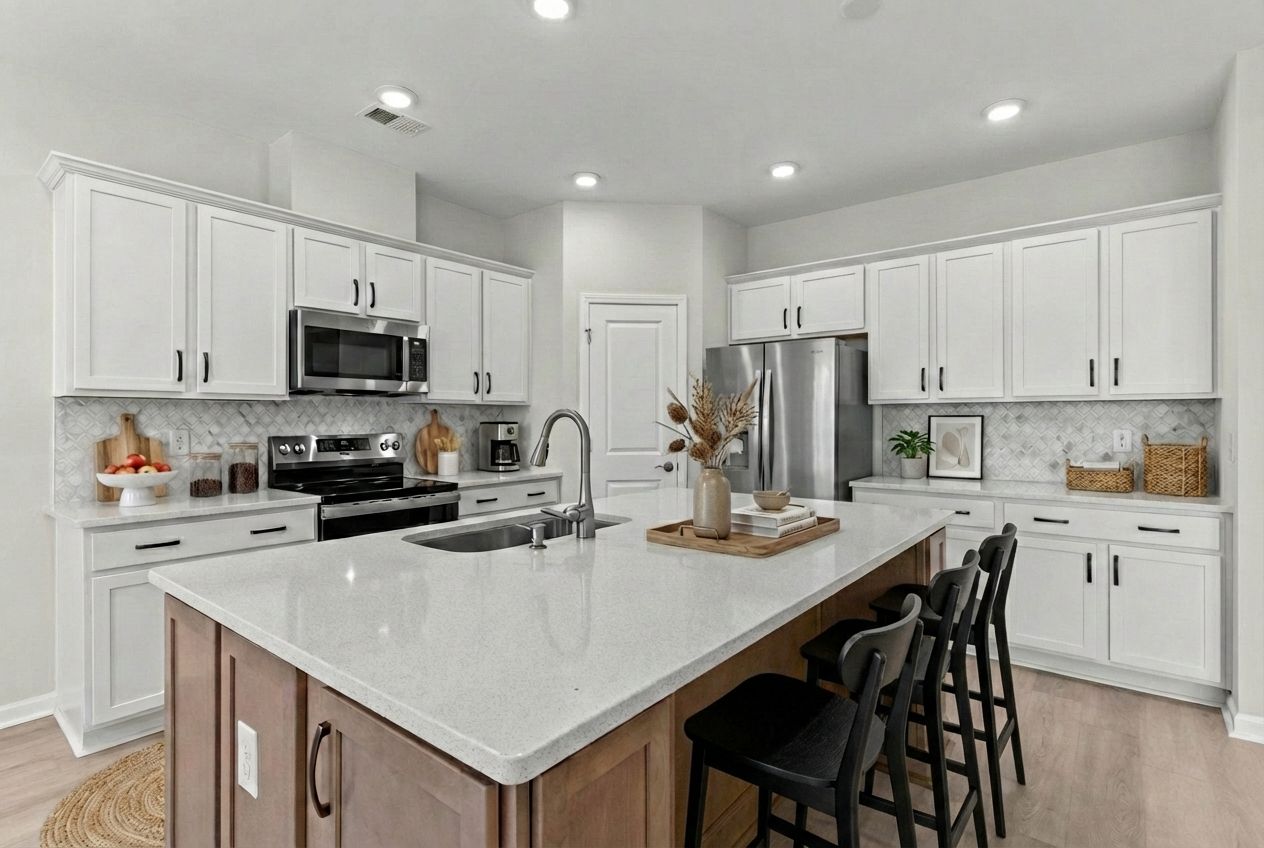 Interior:Actual Home Virtually Staged - Kitchen