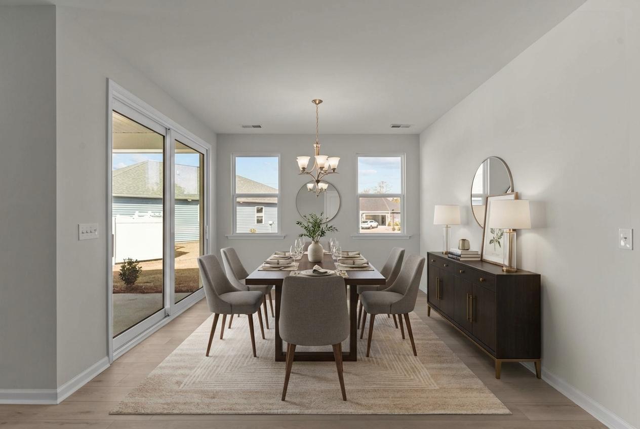 Interior:Actual Home - Virtually Staged Dining Room