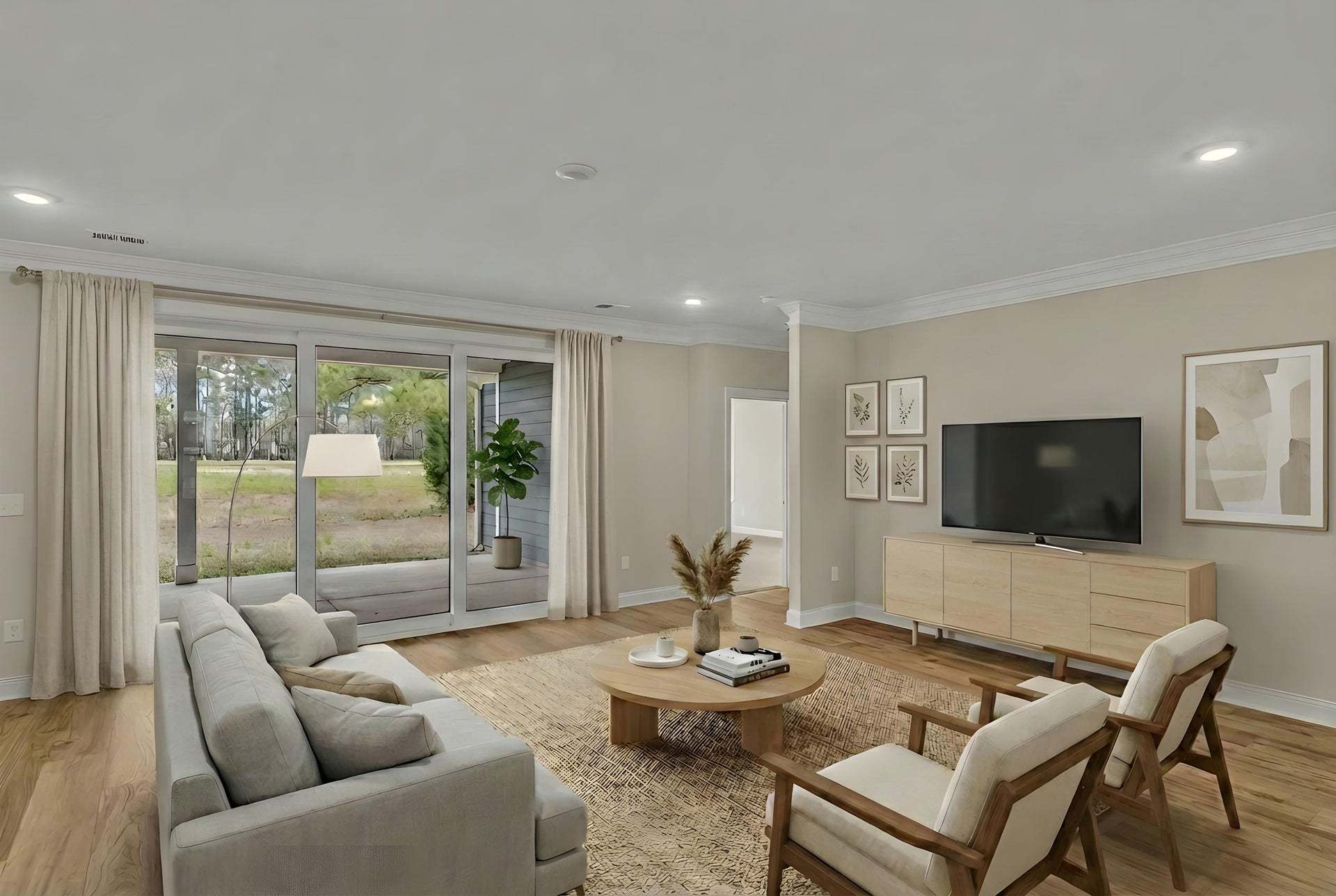 Interior:Actual Home - Virtually Staged Great Room