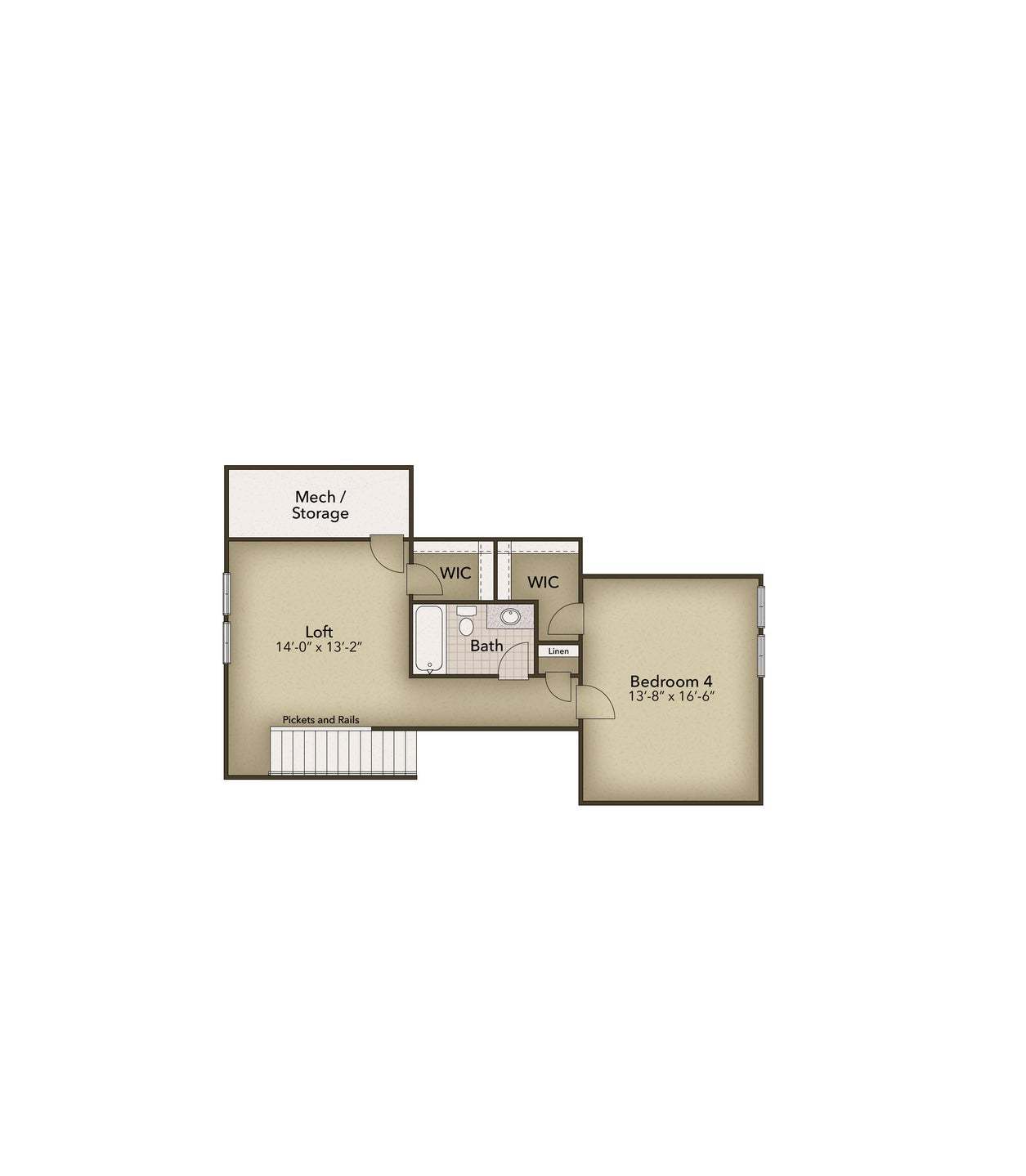 Floor Plan:Optional Second Floor