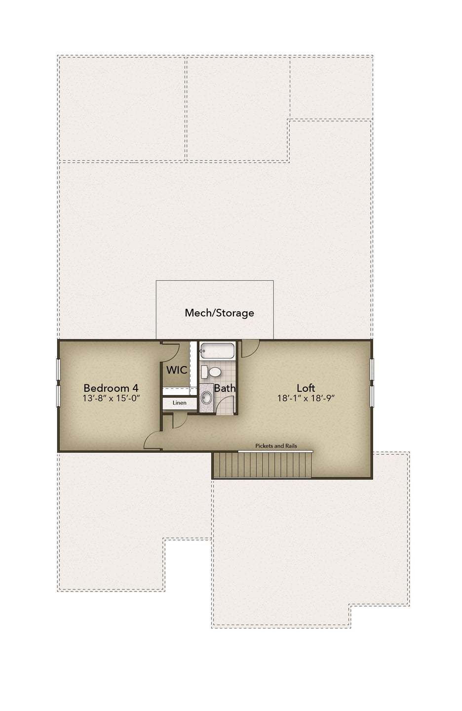 Floor Plan:Optional Second Floor