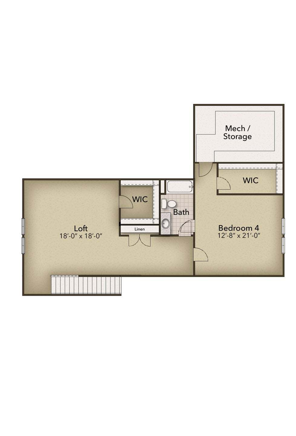 Floor Plan:Optional Second Floor