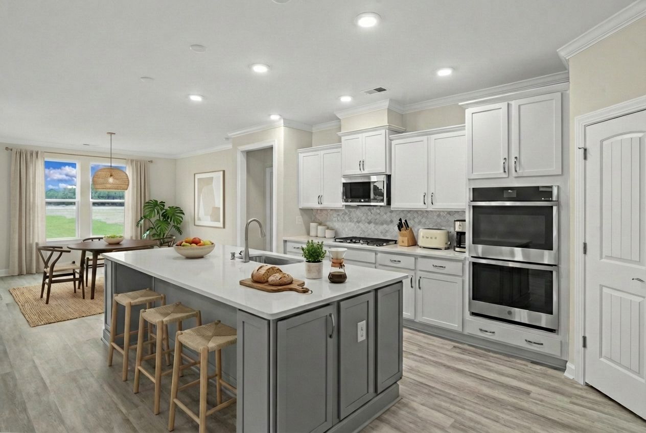 Interior:Actual Home with Virtual Staging - Kitchen
