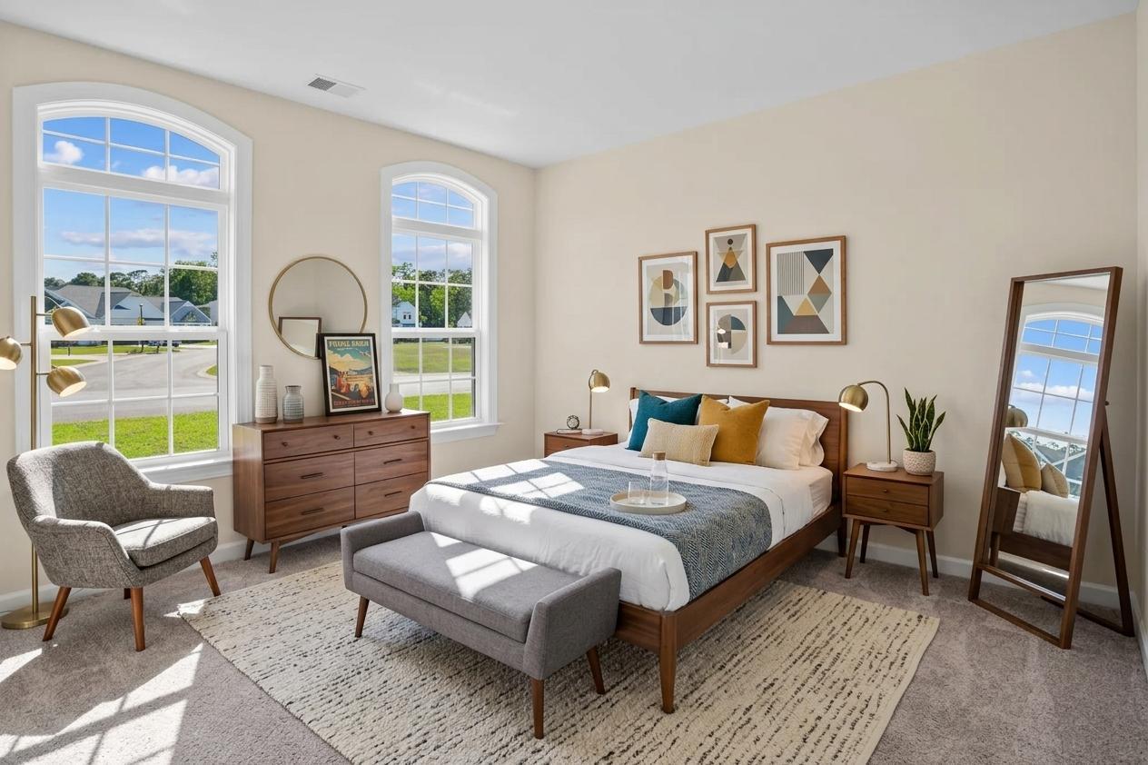 Interior:Virtually Staged Bedroom