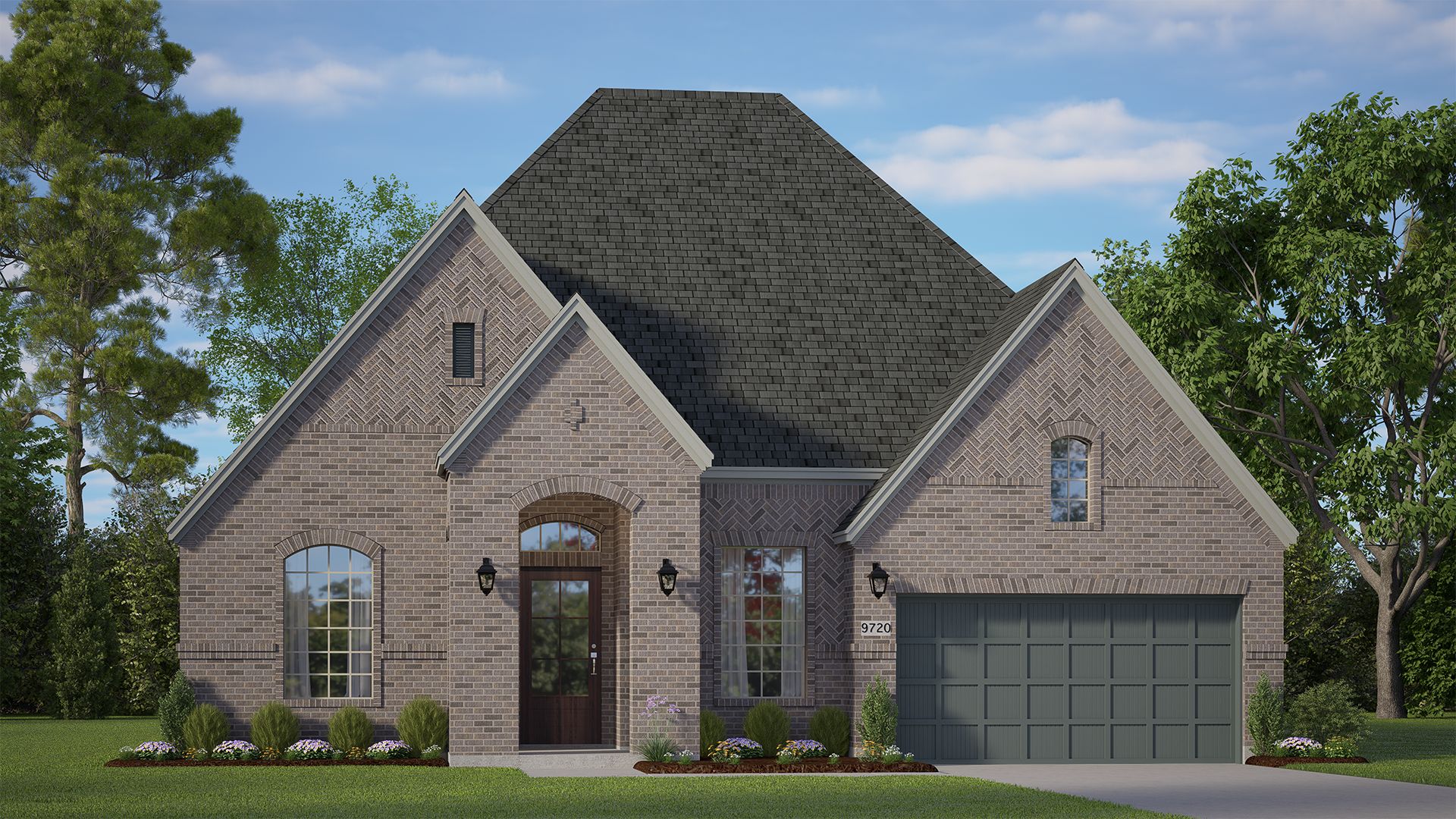 Brentwood-1901-Riceland70 Elevation R:The Brentwood Elevation R