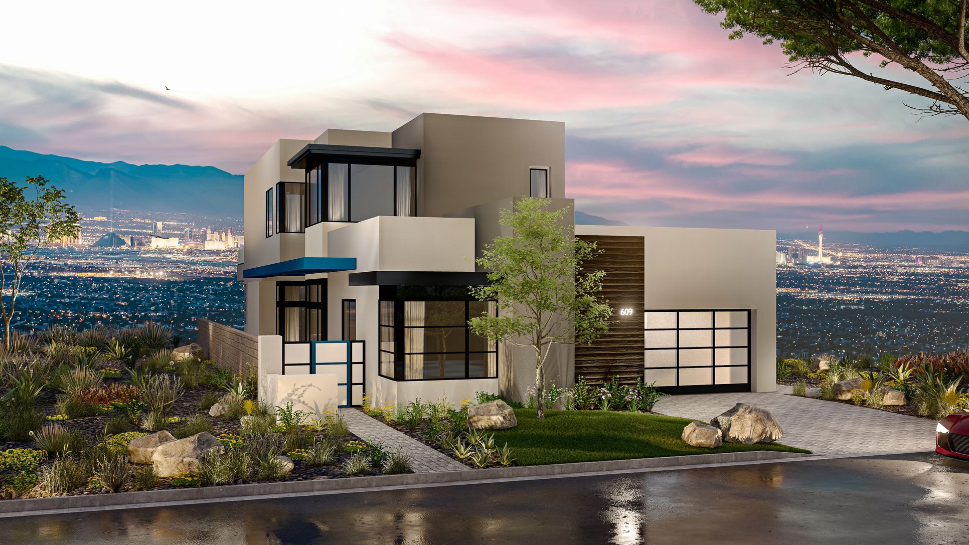 SkyVu Ritz:Plan 2 - Modern Elevation