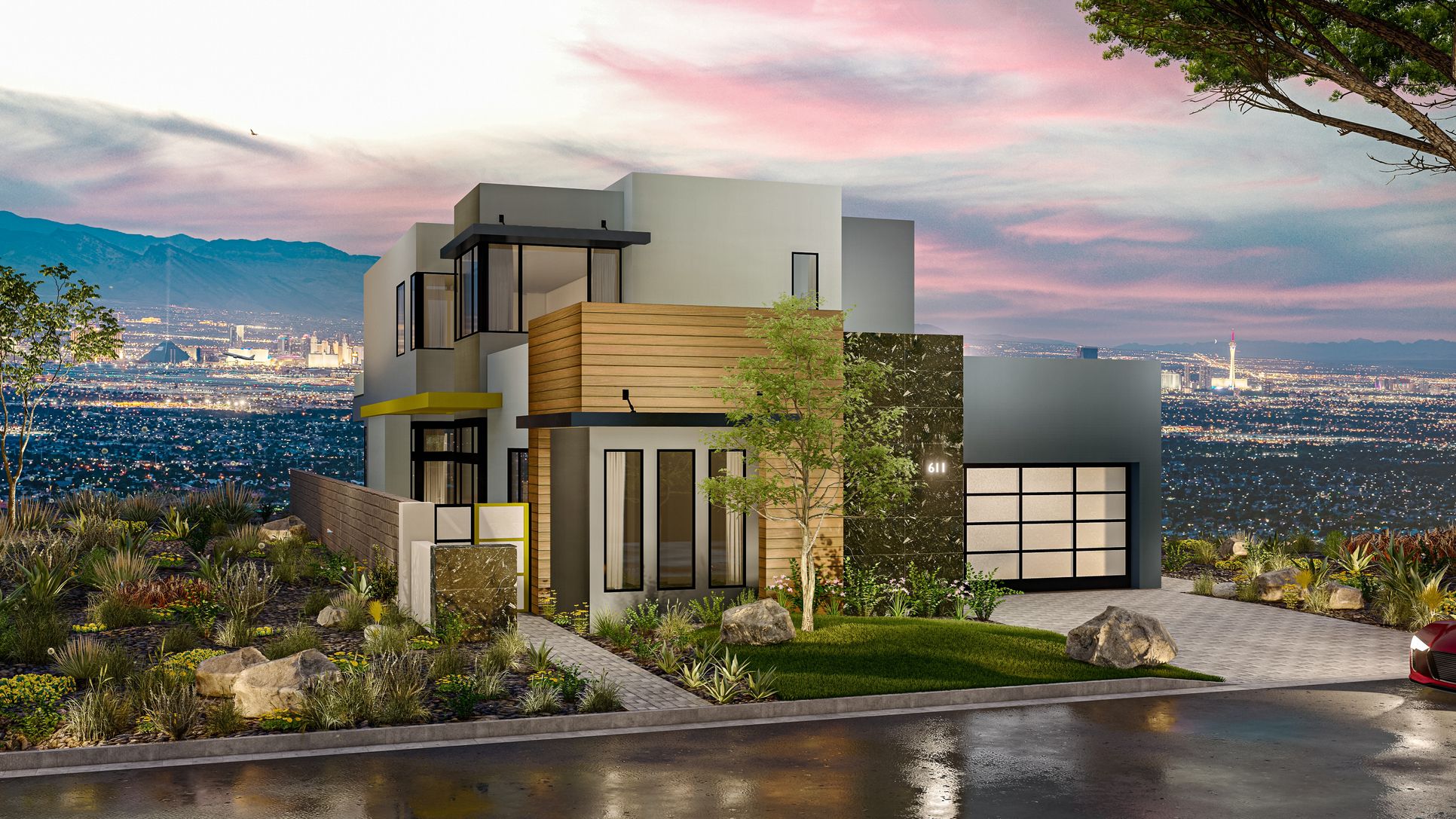 SkyVu Ritz:Plan 4 - Contemporary 2 Elevation