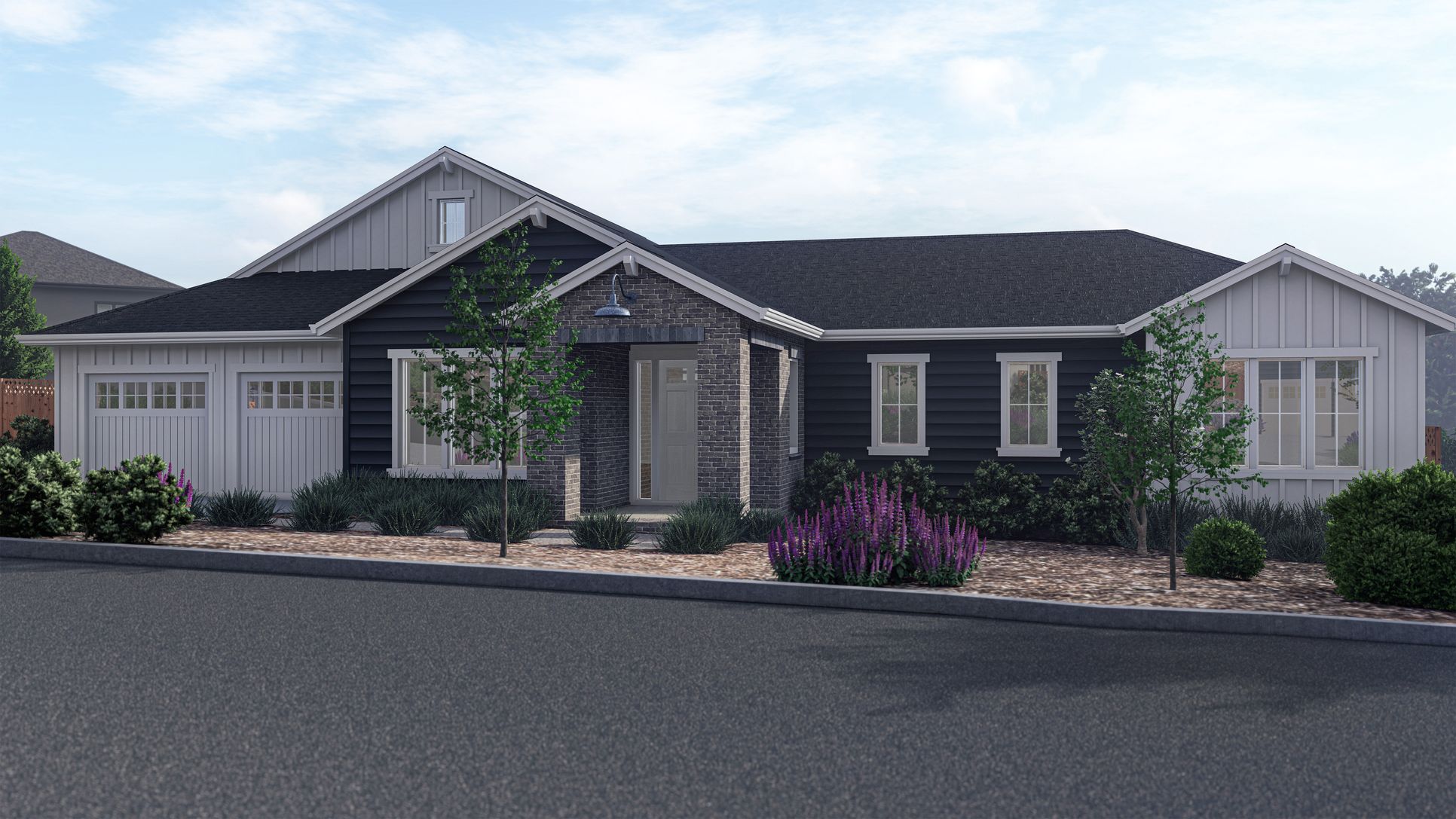 Carlile Place by Christopherson Builders - Homesite 12:Architect's artistic rendering depicting home exterior color scheme