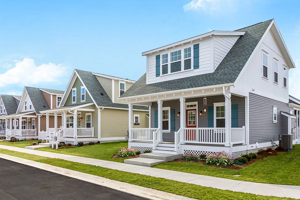 NEW cottage streetscape exterior