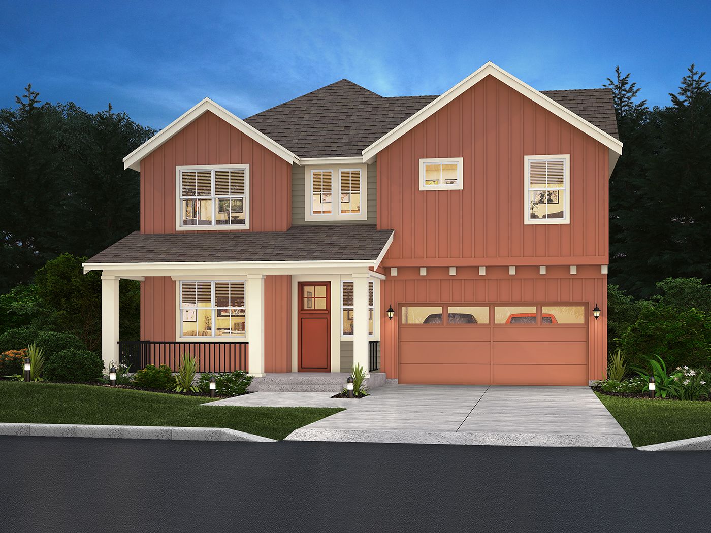 Elevation C - Farmhouse:Plan A1