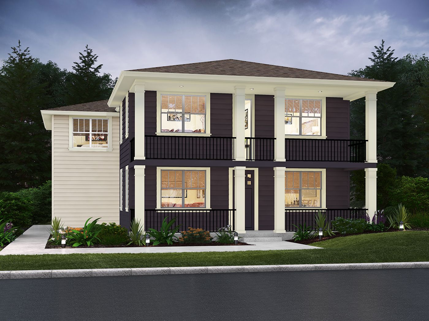 Elevation A - Four Square:Plan E1