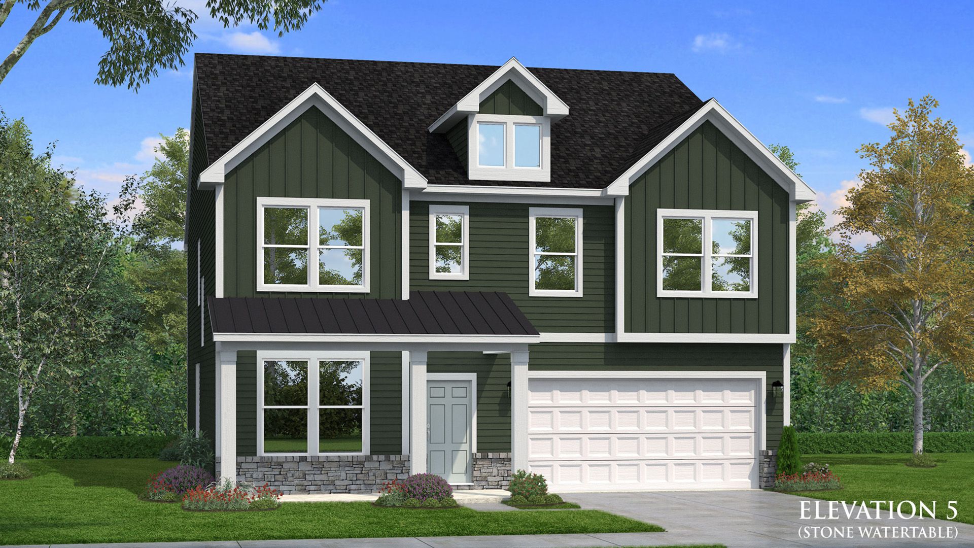 Brier Creek Elevation 5 Stone Watertable