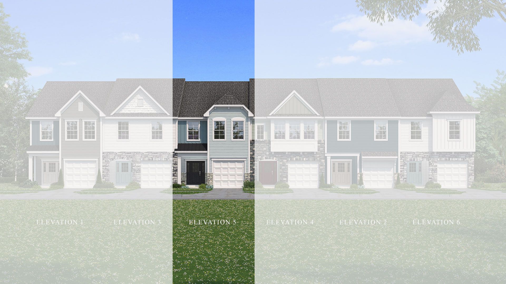 The Litchfield Plan elevations at Leigh Park in Charlotte, NC by DRB Homes