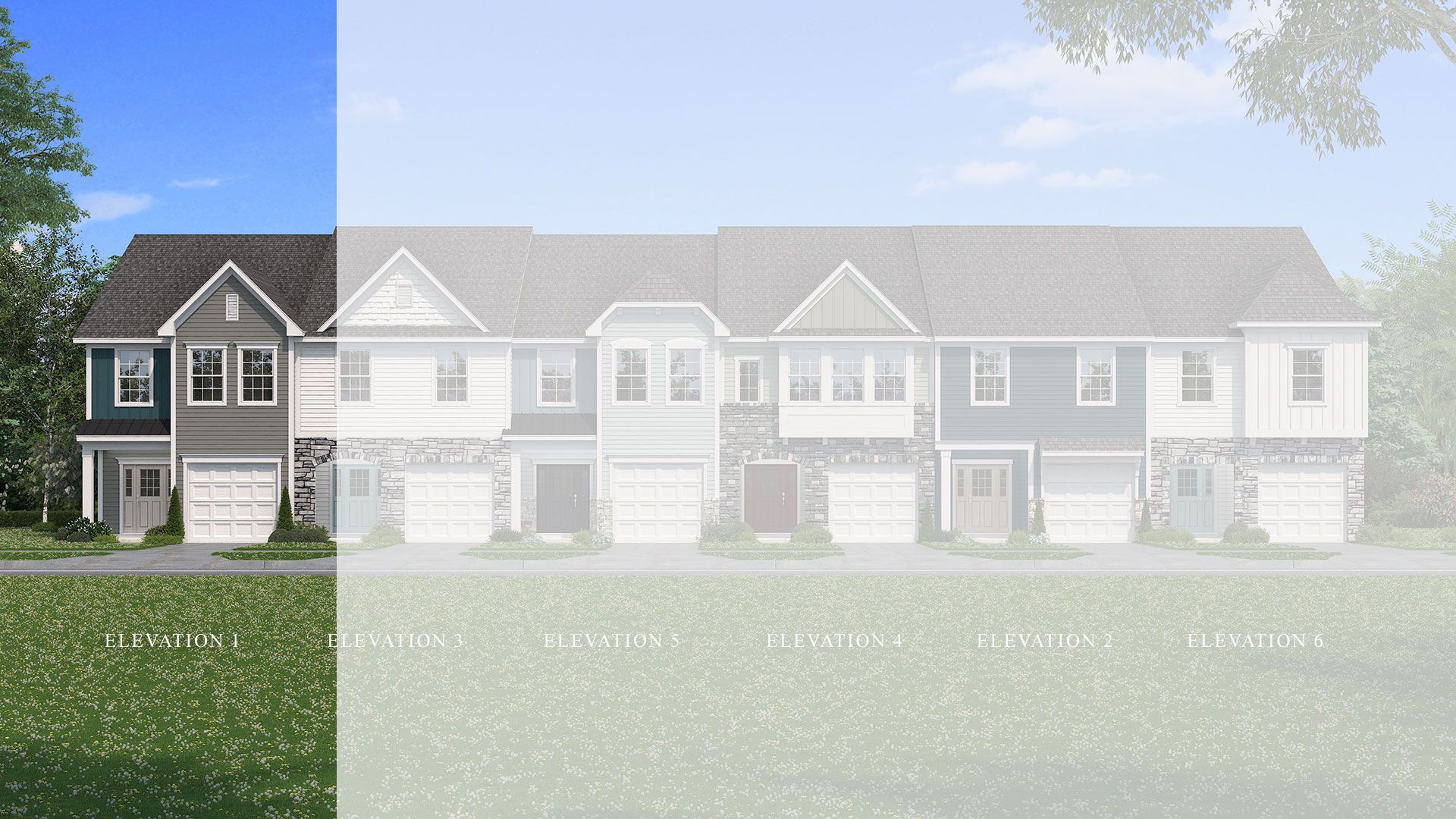 The Litchfield Plan elevations at Leigh Park in Charlotte, NC by DRB Homes