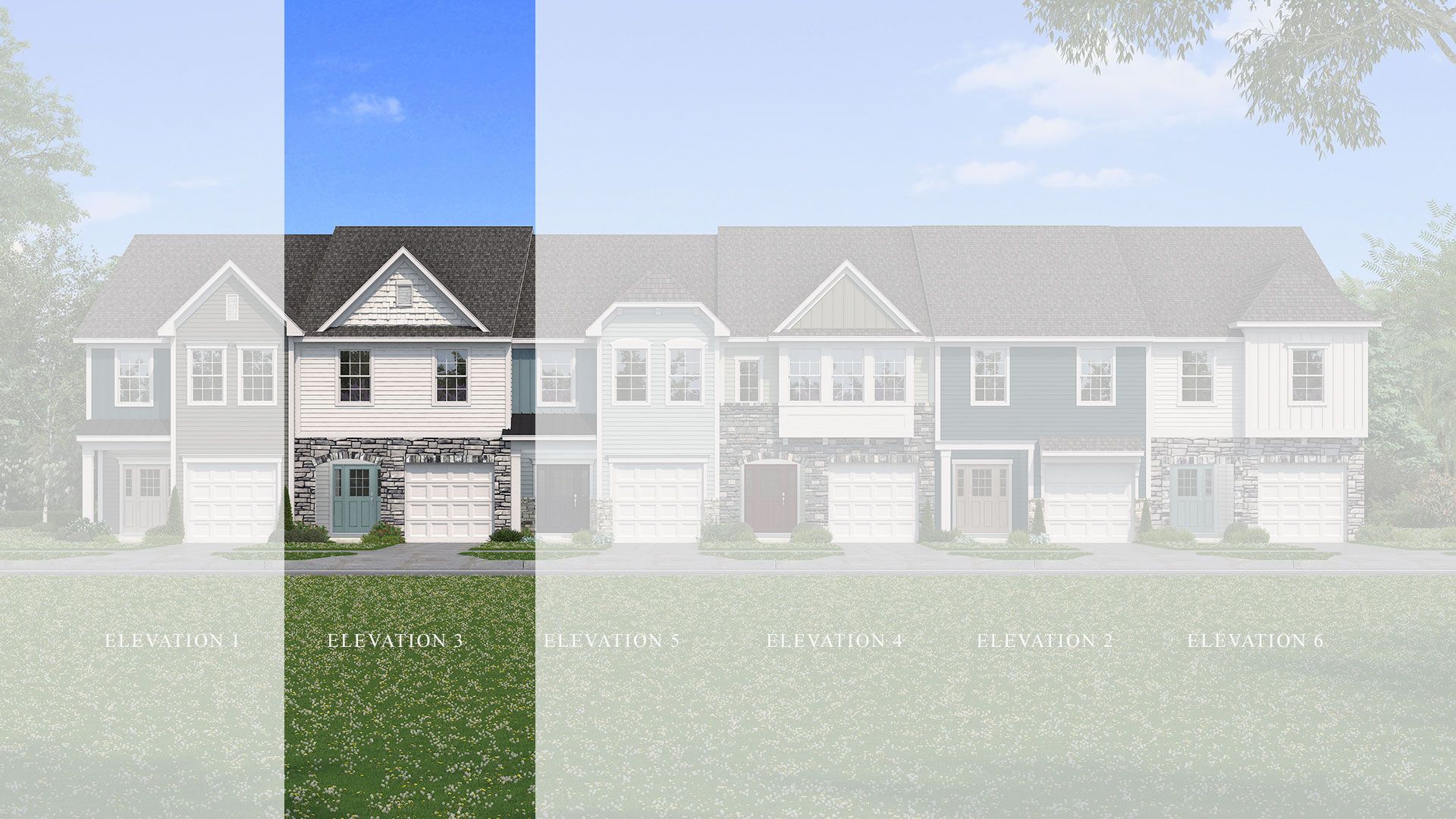 The Litchfield Plan elevations at Leigh Park in Charlotte, NC by DRB Homes