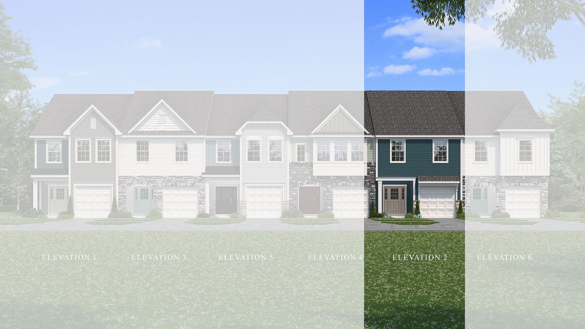 The Litchfield Plan elevations at Leigh Park in Charlotte, NC by DRB Homes