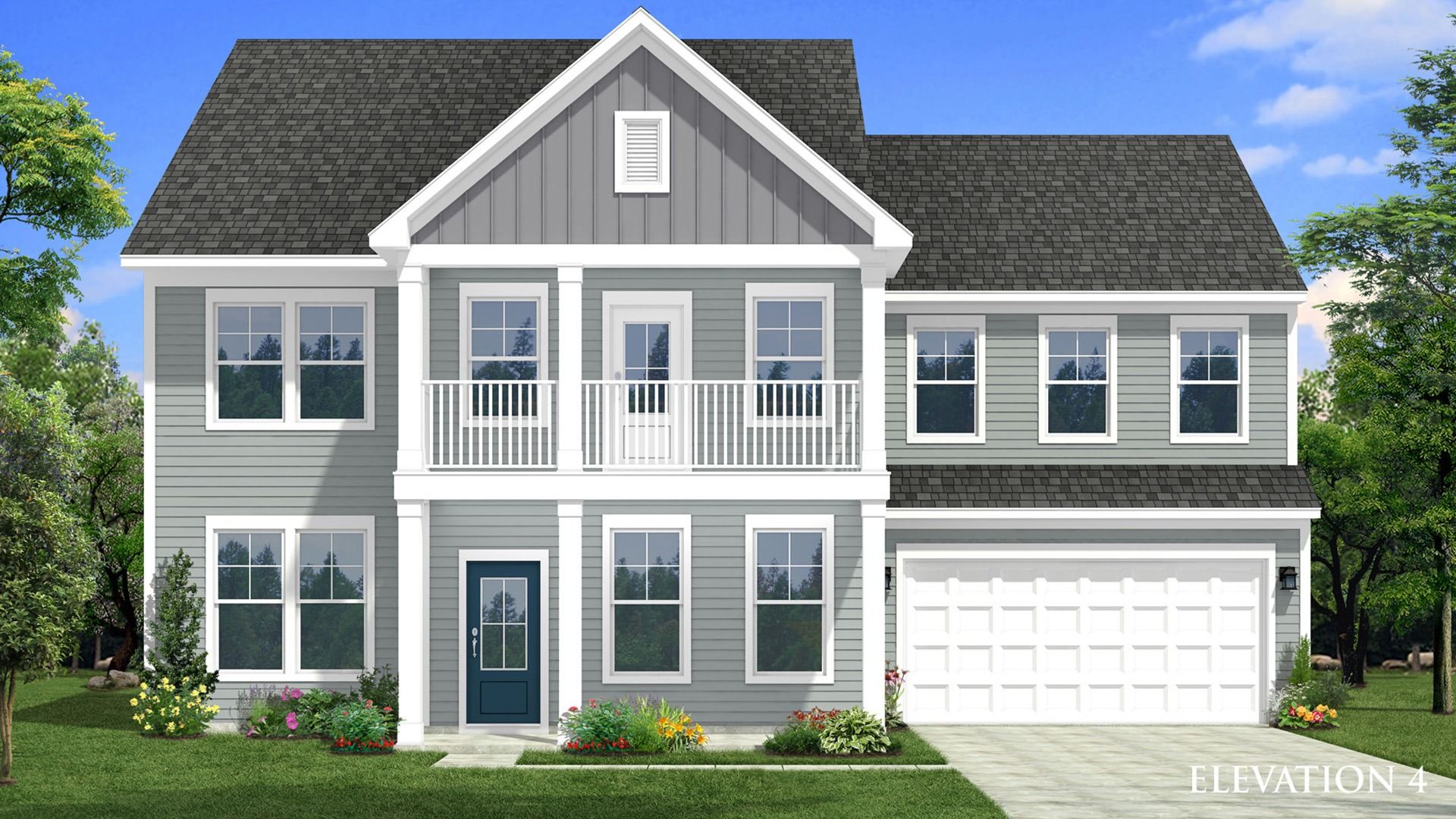 The Townsend Design elevation 4 at Lakeside Glen by premier builder DRB Homes in York, SC.