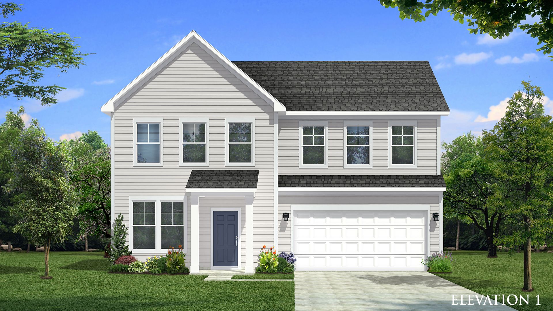 Burton Design Elevation 1 at Lakeside Glen by Premier builder DRB Homes in York, SC.