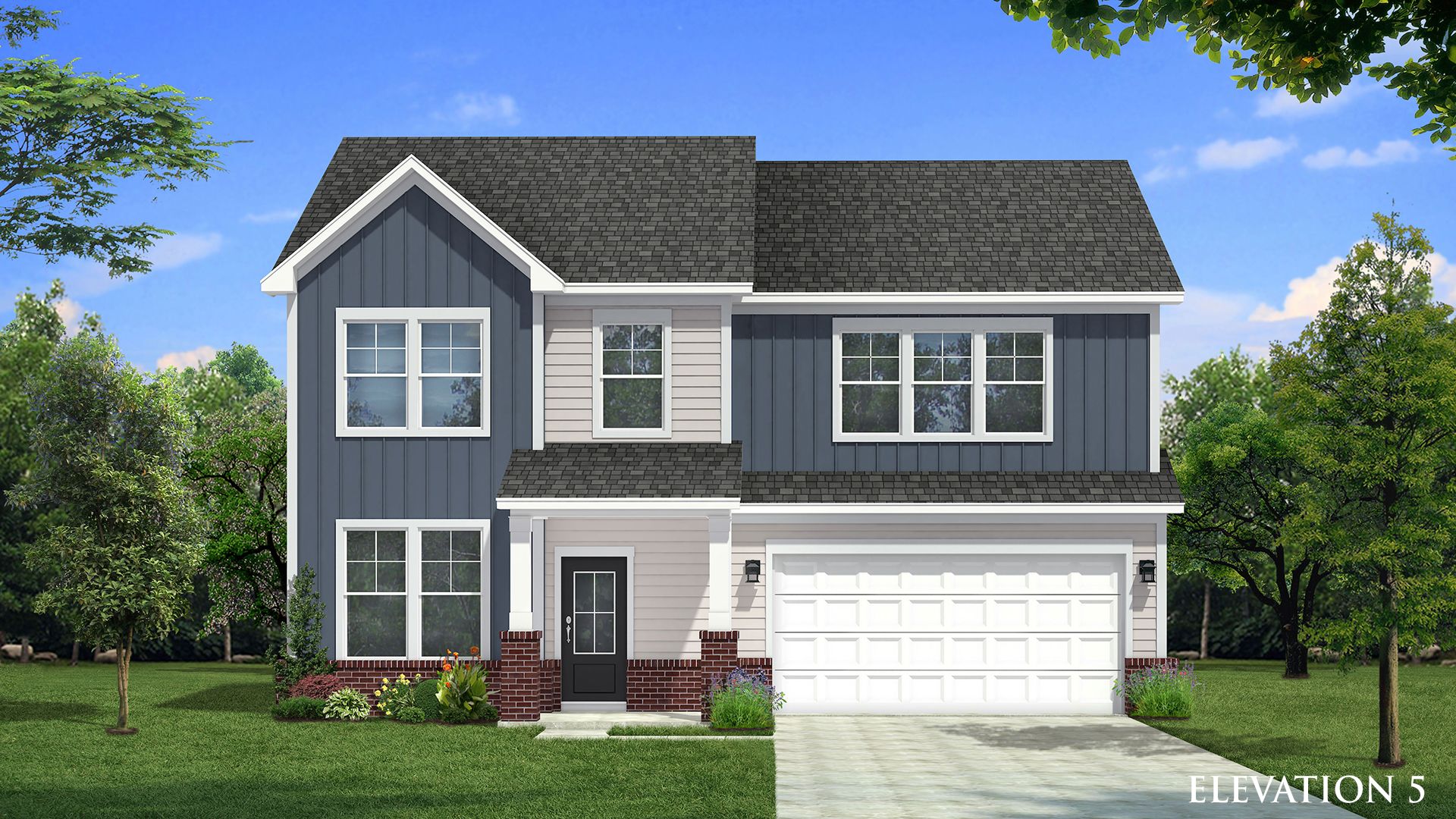 Burton Design Elevation 5 at Lakeside Glen by Premier builder DRB Homes in York, SC.