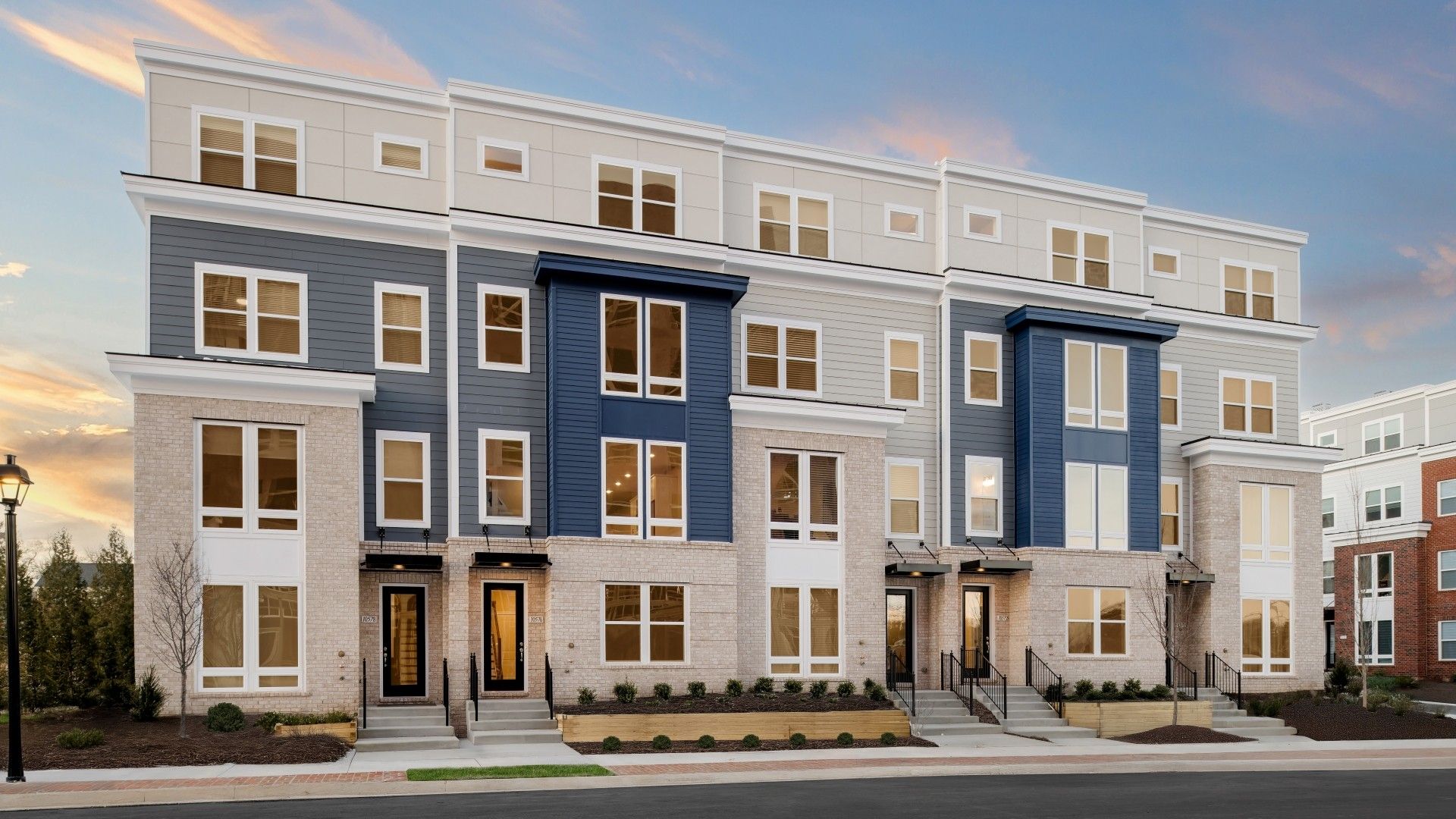 Cary Townhome Exterior:Cary Townhome Exterior at Northfax West