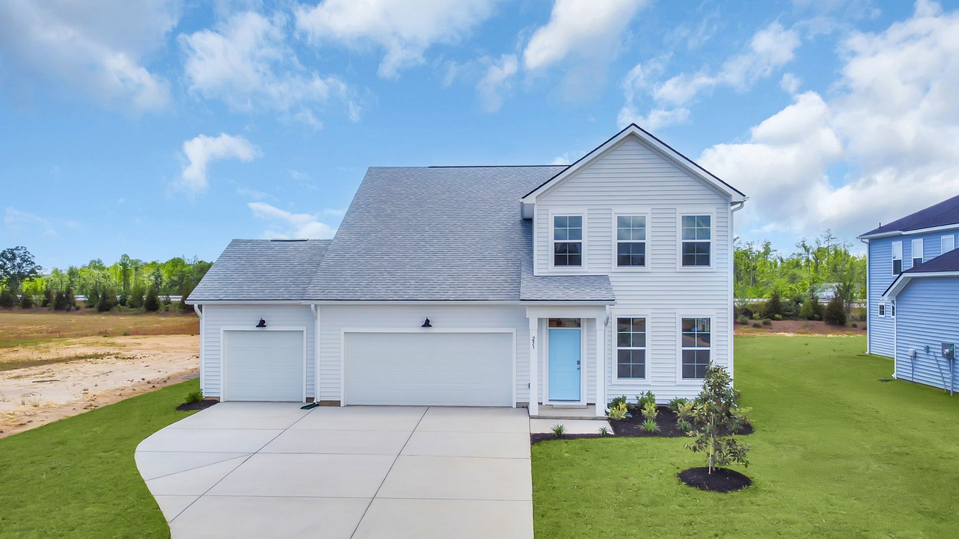 Elevation- 1 Lighthouse- w/3rd car garage