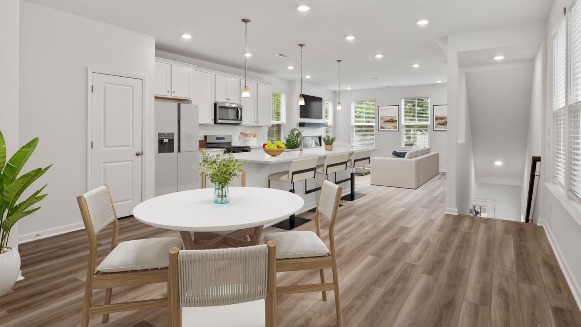 Kitchen and Eat In Area of the Brookgreen at Rivers Edge