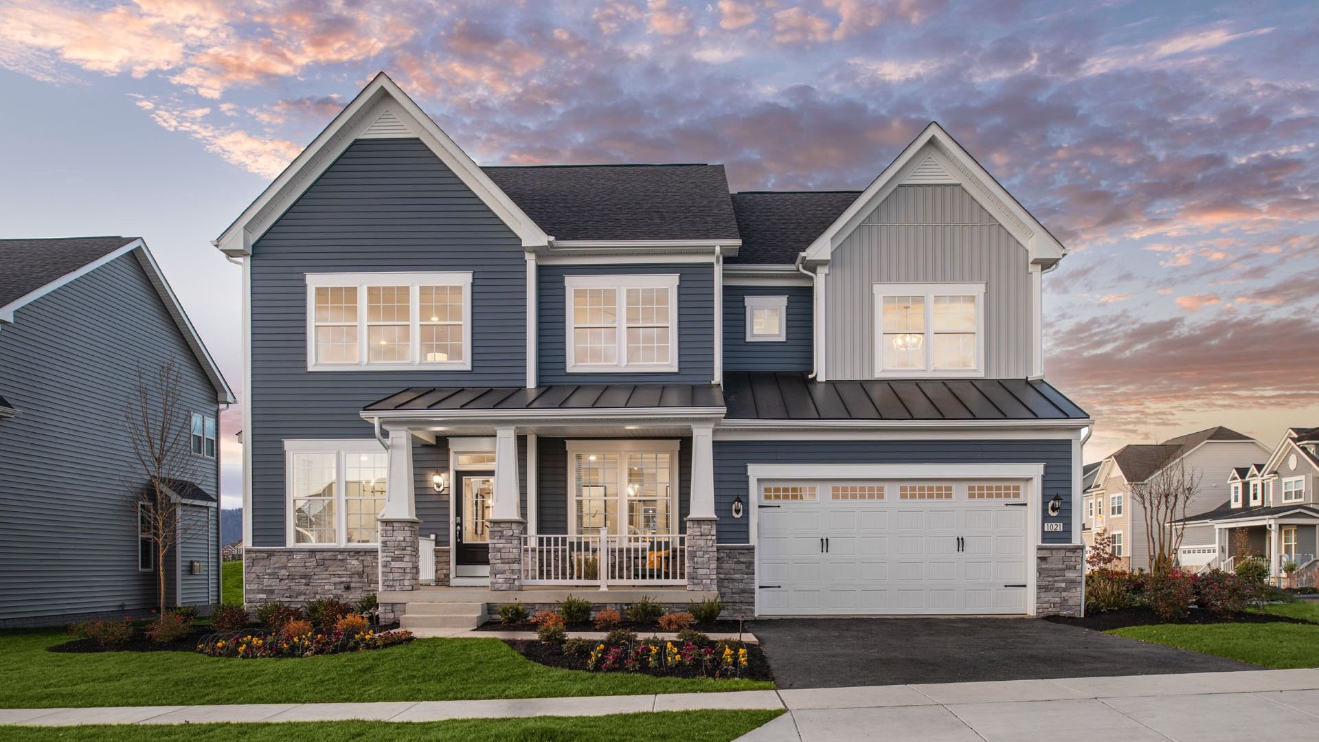 Emory II Model:The Emory II Model a two-story family home with a 2-car garage at Brunswick Crossing