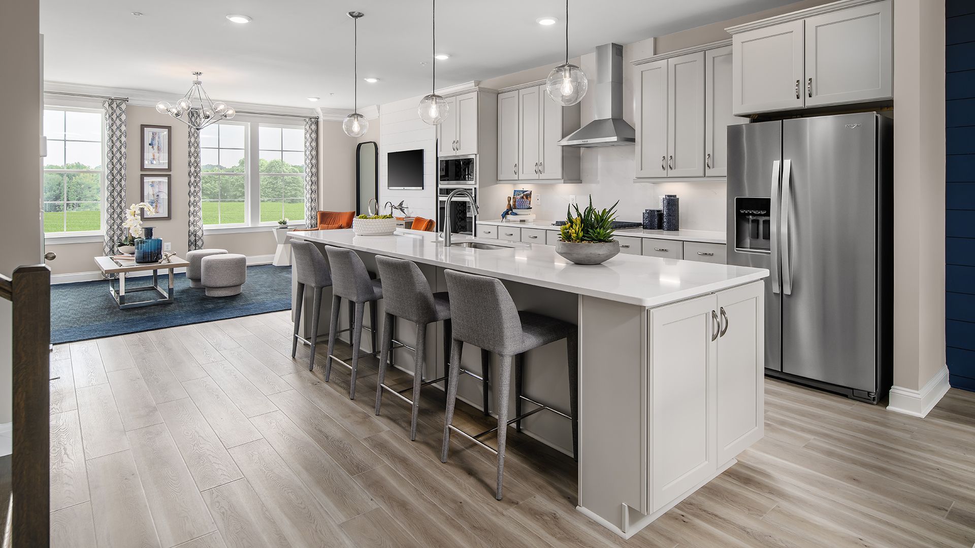 Abbey Townhome at Montgomery Village Kitchen and Family Room