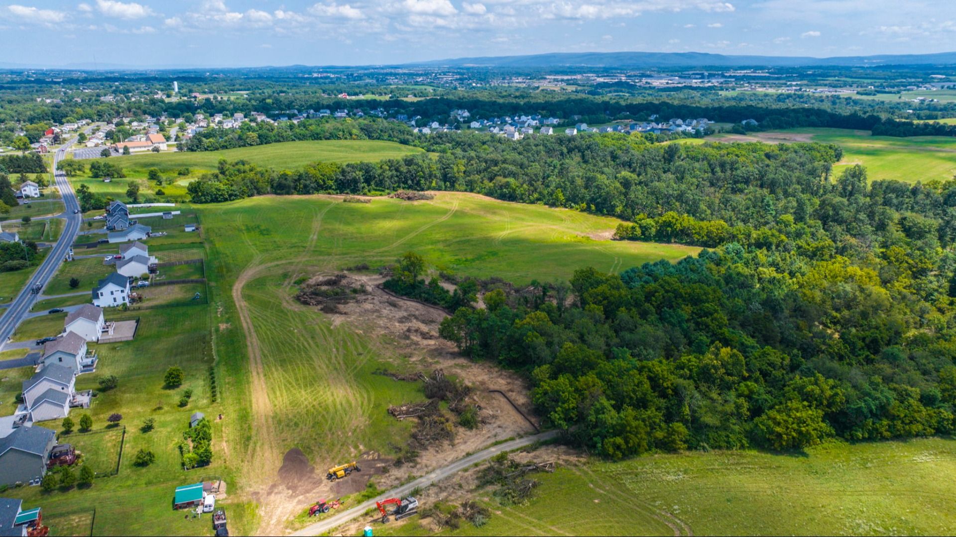 Spring View Farms - Phase 1 Development North:Northern view of Spring View Farms Phase 1 pre-development.