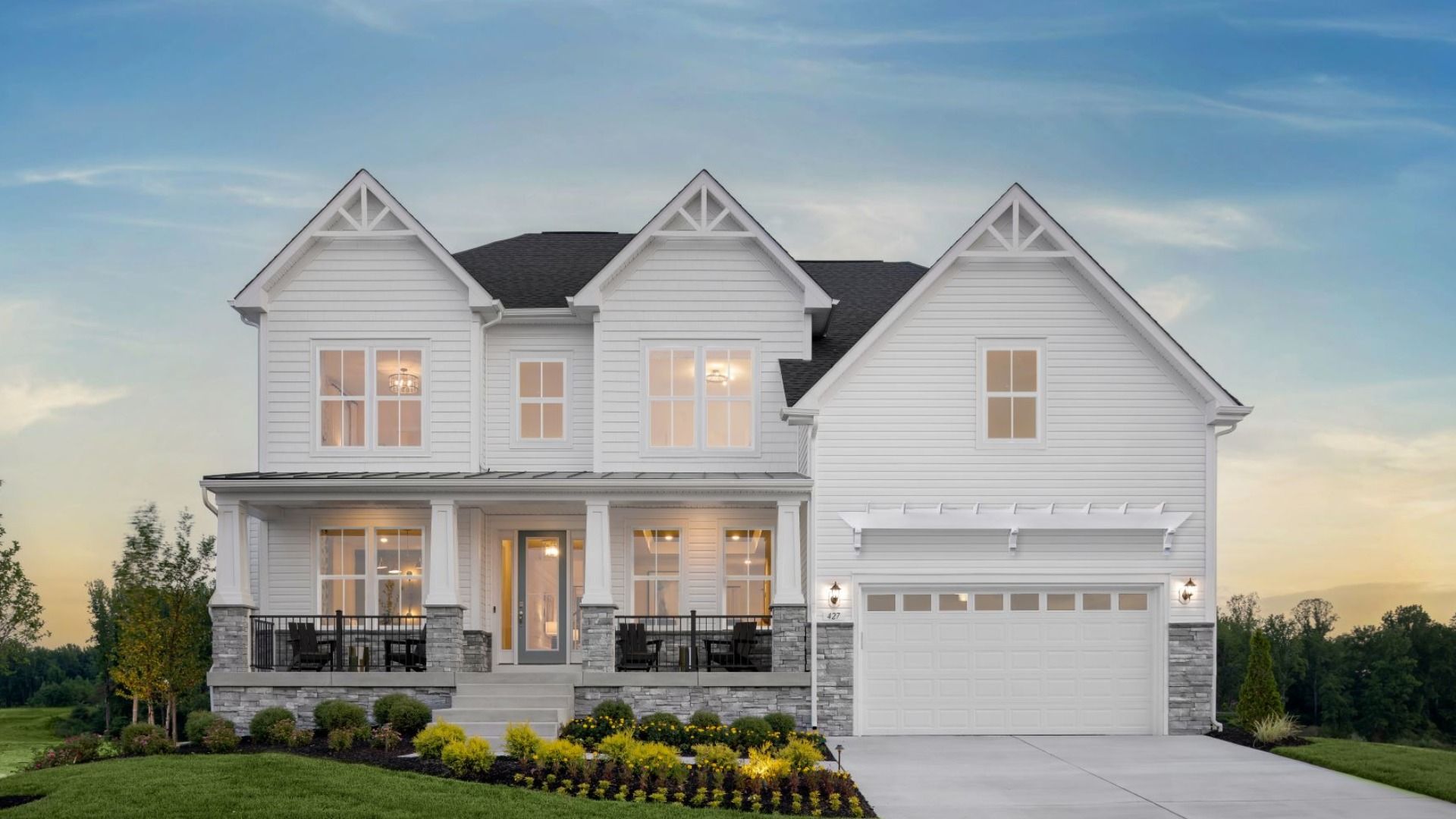 Albemarle Single Family Home at Brunswick Crossing in Frederick County, MD:Albemarle Single Family Home Elevation 5