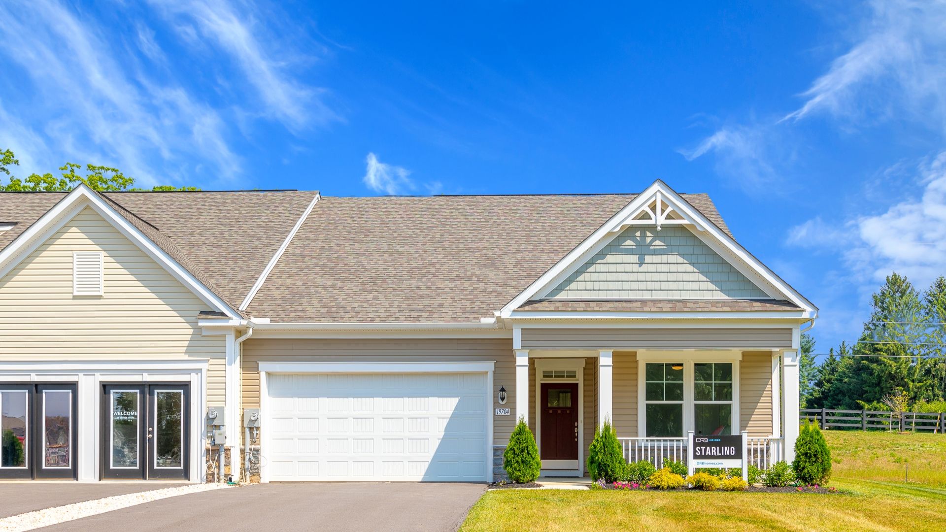 The Starling II Elevation II:The Starling II Elevation II model home at Rosehill Manor