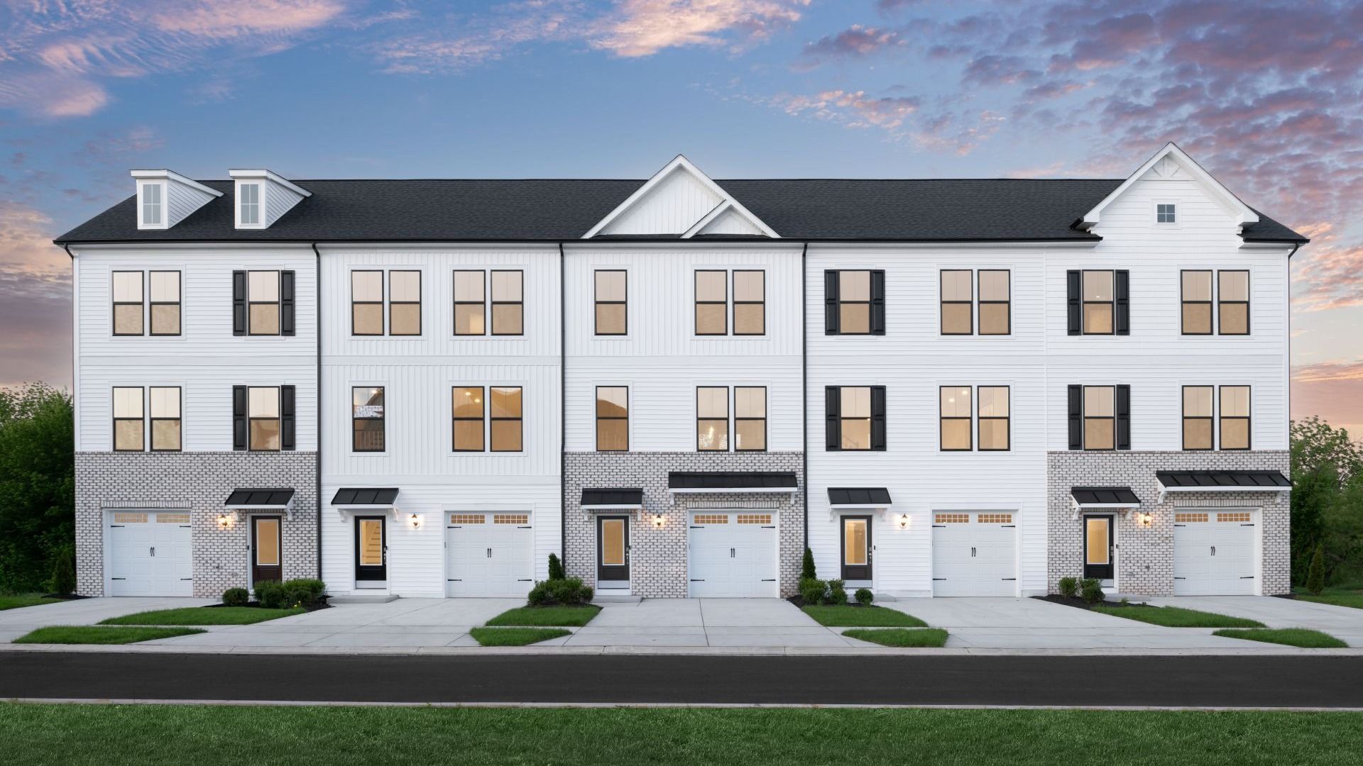 Graham Townhome Exterior:Graham Townhomes at Tuscarora Creek East in Frederick, MD