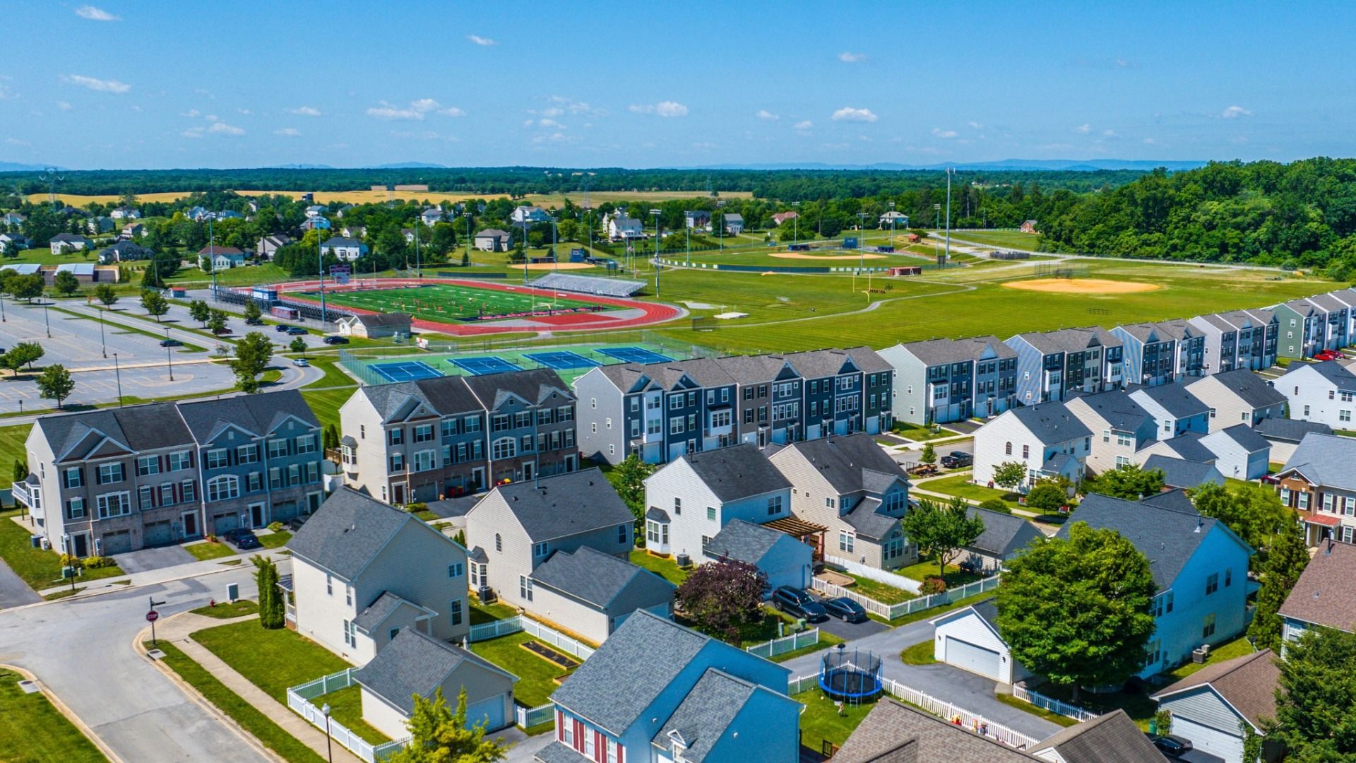 Huntfield Townhomes Neighboring Washington High School