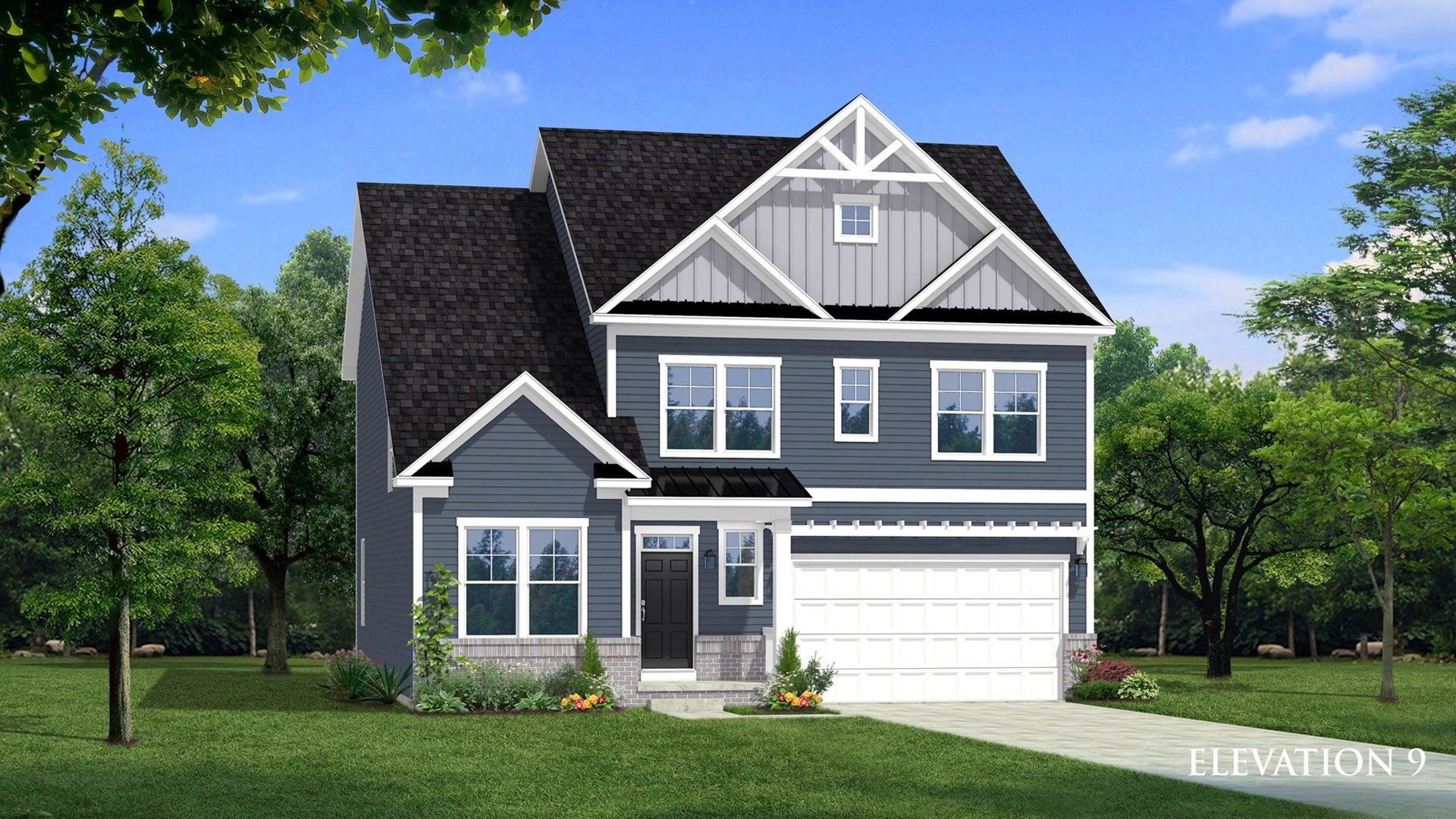Elevation 9:New Haven II Elevation 9 at Brunswick Crossing
