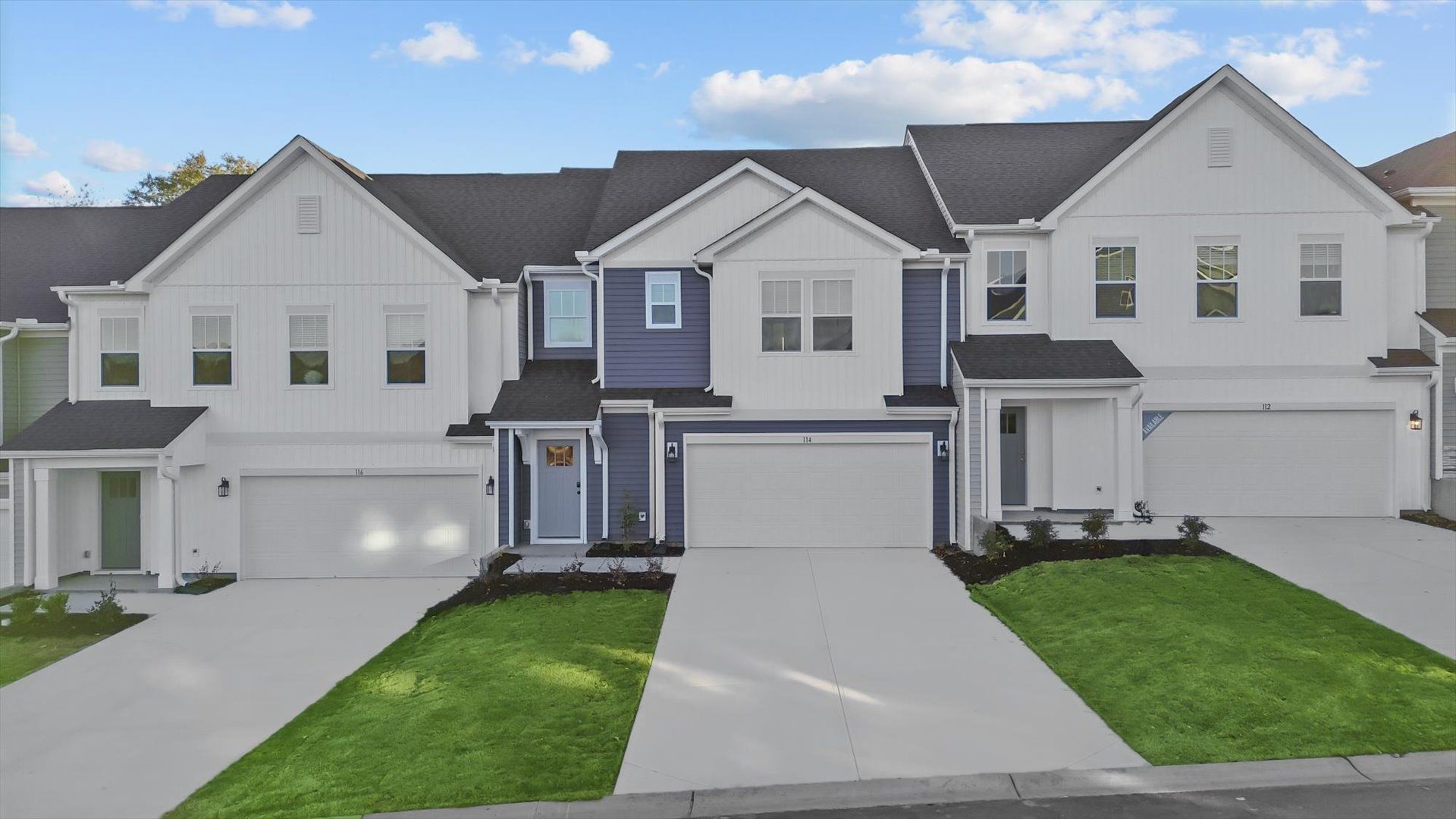 Superior exterior design with modern details and established charm:First-rate curb appeal with clean lines and a welcoming front entry