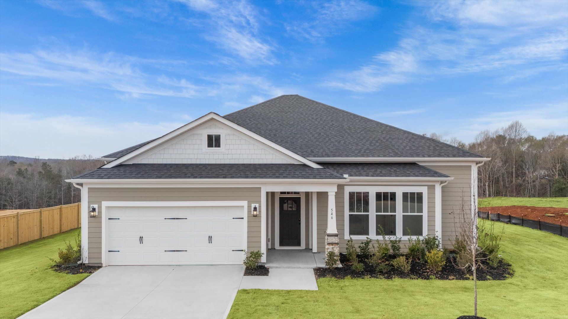 Eye-catching exterior and tasteful interior upgrades in a prime location:Elegant finishes and modern features in this proven DRB Homes design at Pinebrook