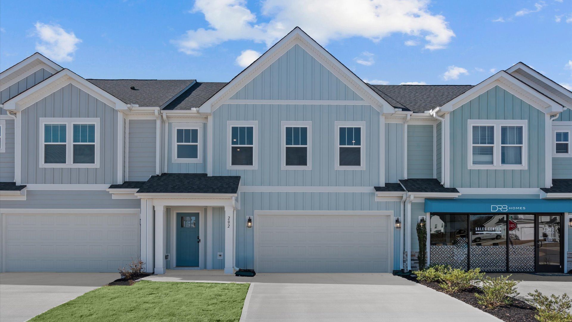 Eye-catching exterior and tasteful interior upgrades in a prime location:Elegant exterior with eye-catching curb appeal in a first-class DRB Homes community