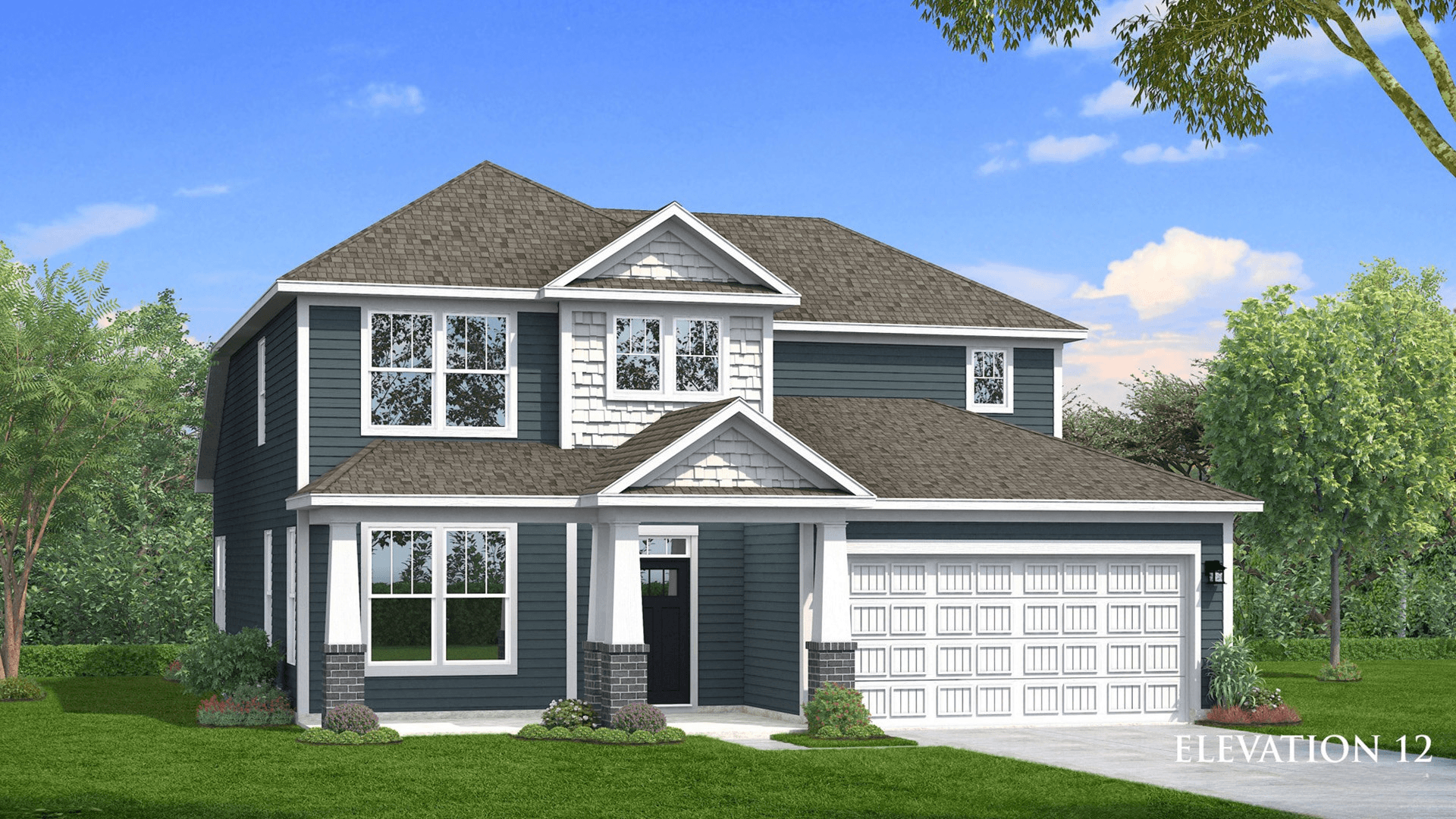 Elevation 12:Rendering of elevation 12 of The Middleton Design by DRB Homes