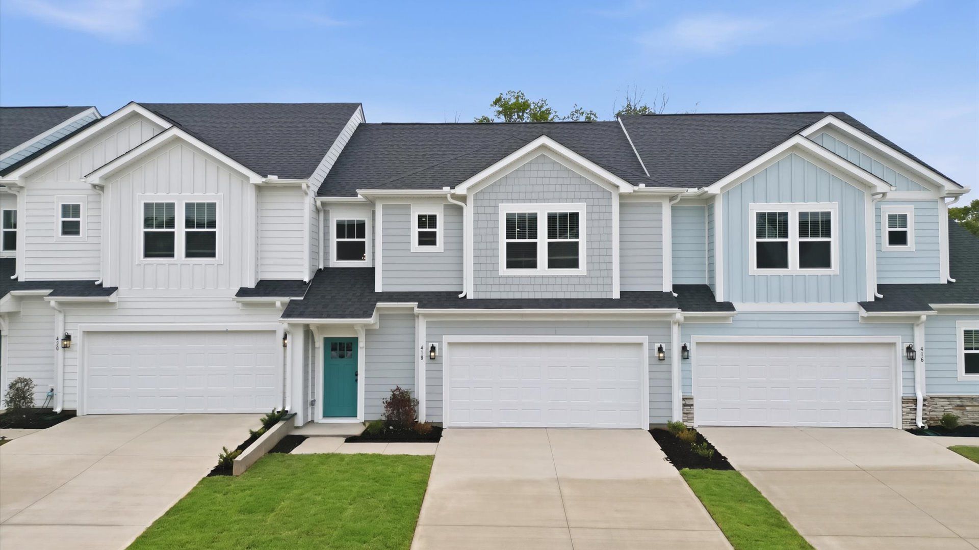 Elegant streetscape appeal in this thoughtfully constructed DRB villa:Highly desirable exterior with refined craftsmanship in a reputable neighborhood called Village at Midway
