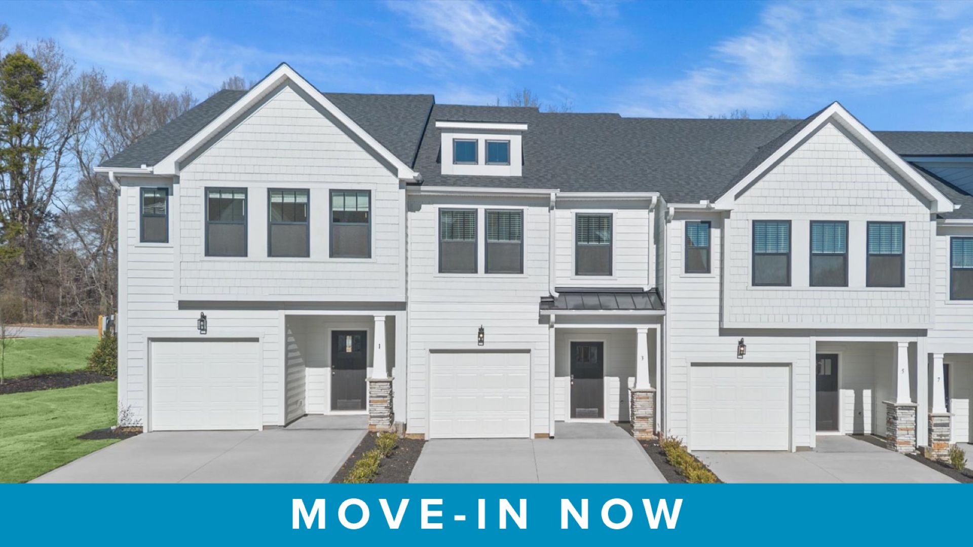 Exclusive DRB Homes exterior with balanced proportions and vibrant curb appeal:Desirable location and established charm in this superior two-story townhome community near Downtown Simpsonville