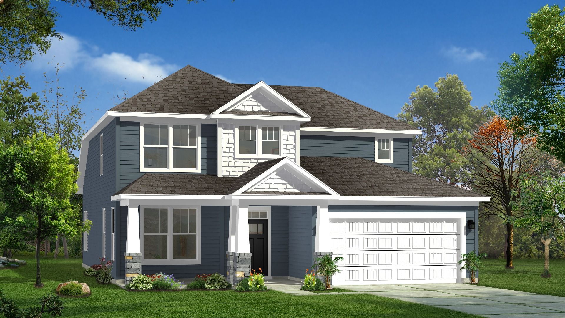 Elevation 12:Rendering of elevation 12 of The Middleton Design by DRB Homes