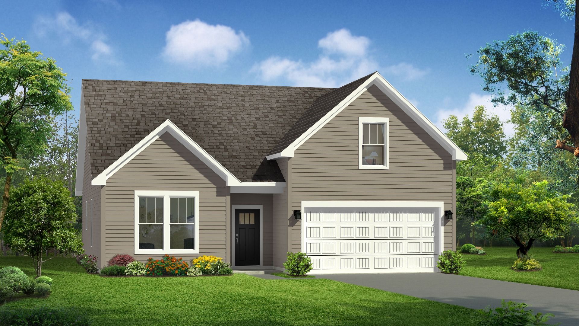 Elevation 1:Elevation 1 of The Parker Design by DRB Homes