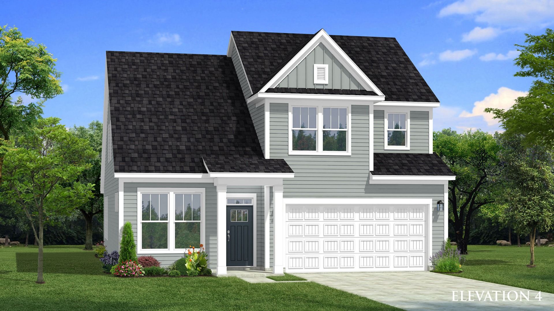 Elevation 4:New homes in Easley, SC