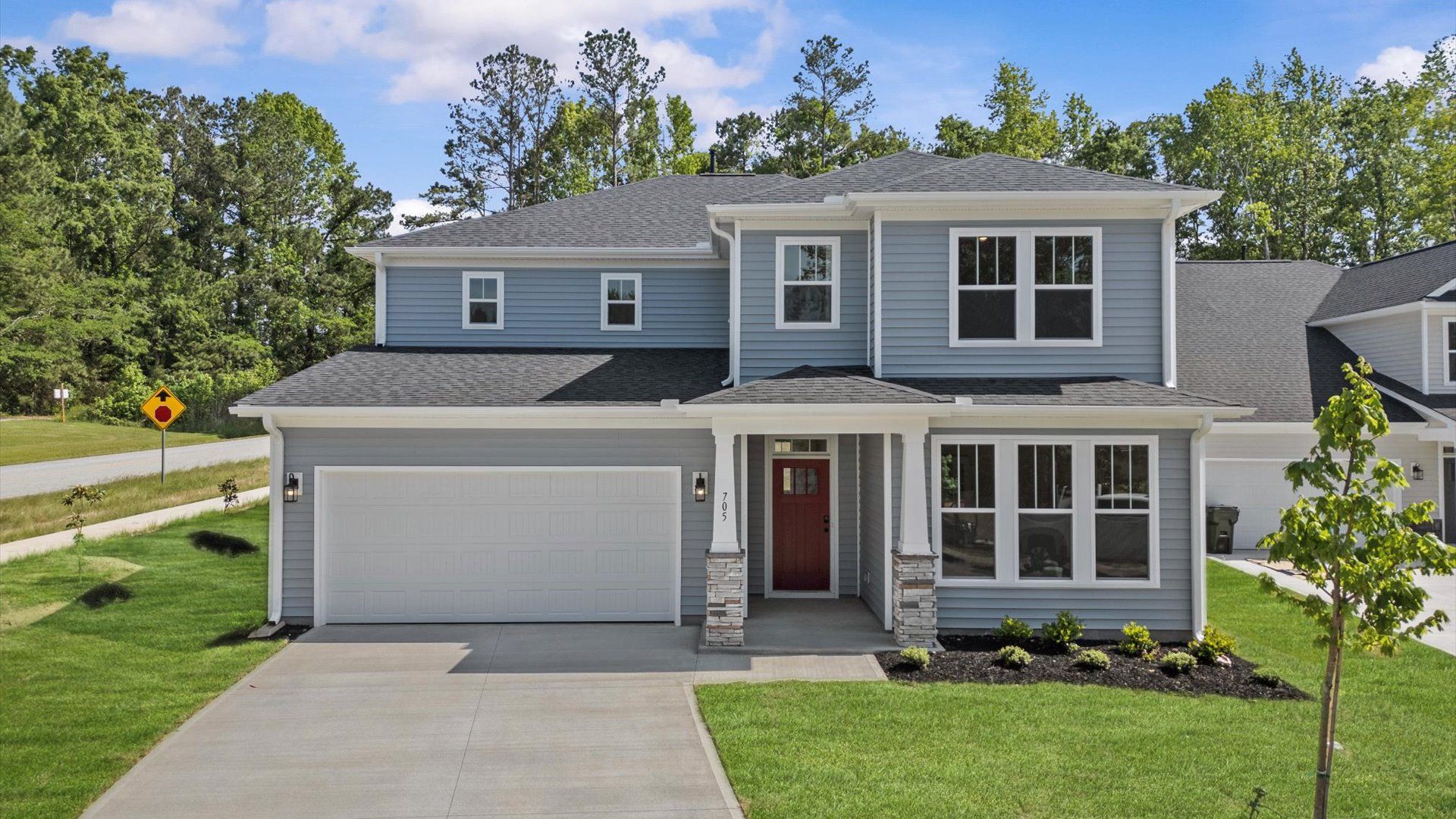 Exterior of Drayton floorplan at Magnolia Park by DRB Homes in Woodruff, SC