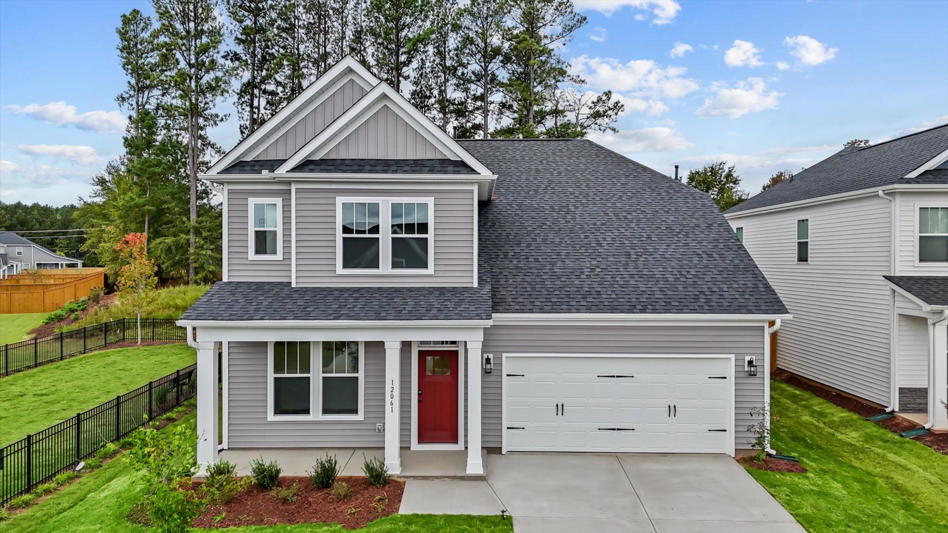 Elegant exterior with eye-catching curb appeal in a first-class DRB Homes community:Exclusive DRB Homes exterior with balanced proportions and vibrant curb appeal