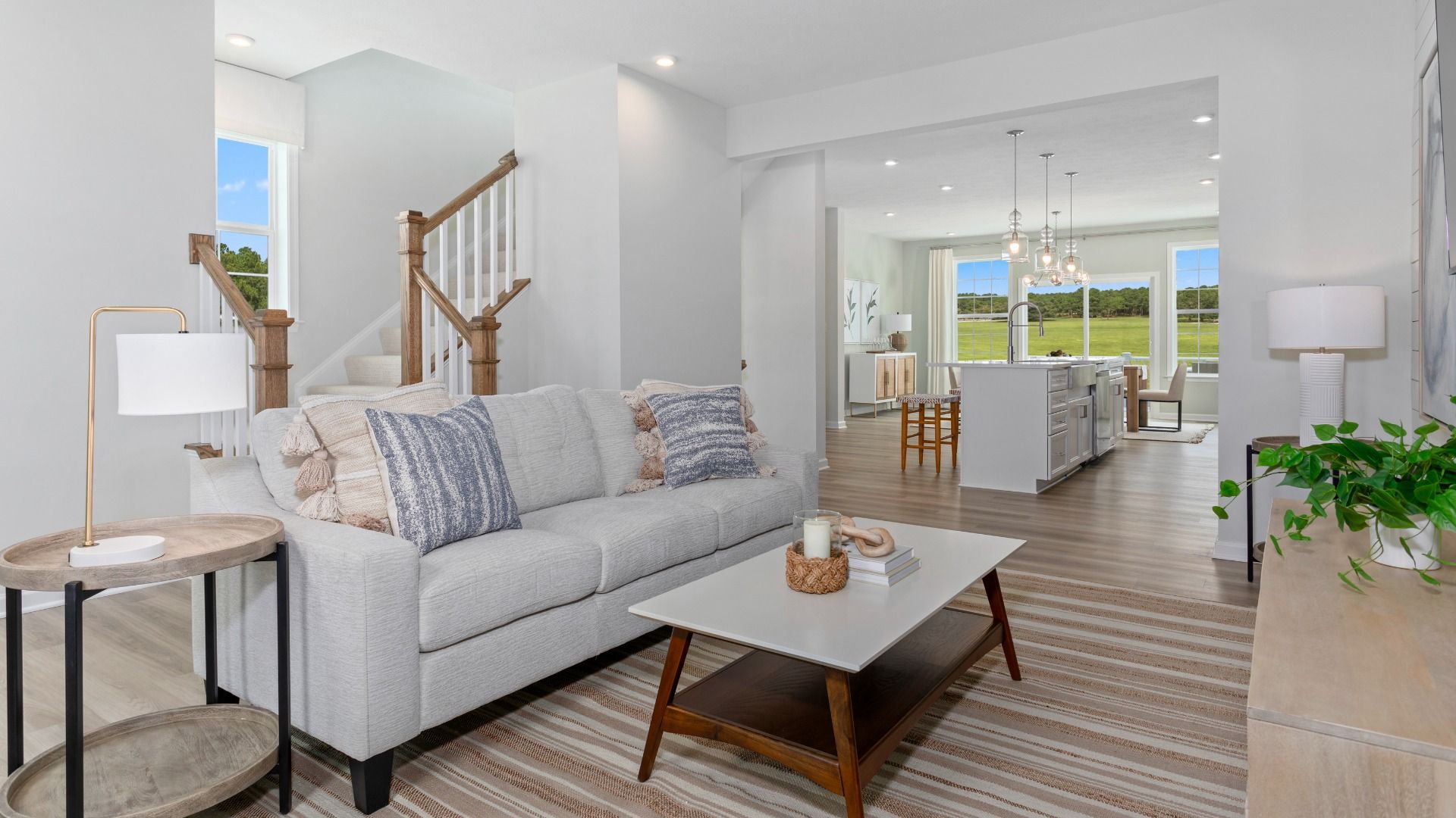 Yorktown II Model at Meadow Ponds-Living Room