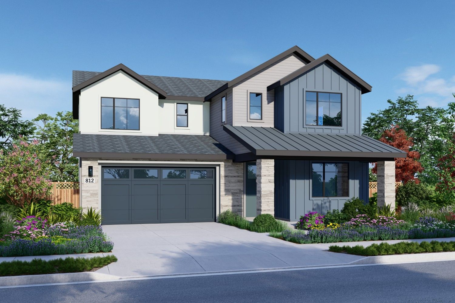 Elevation A:Residence 3