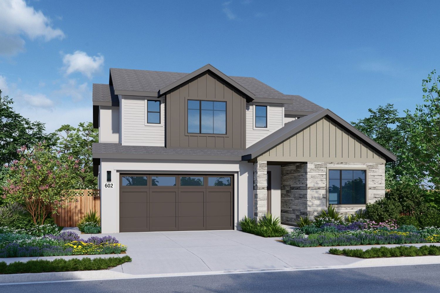 Elevation A:Residence 4