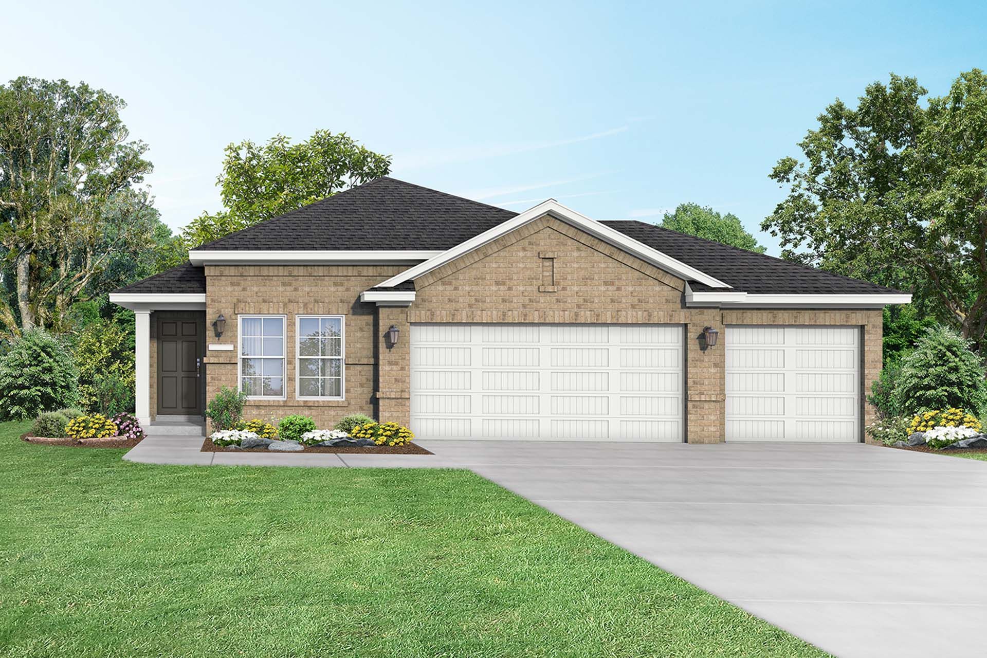 The Riviera A, 3-Car Garage:Build The Riviera A, 3-Car Garage - now starting at $304,990